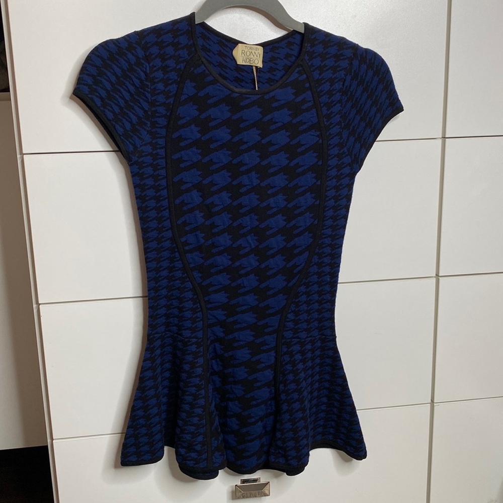 Torn by Ronny Kobo peplum top